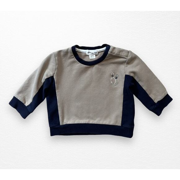 miles the label. Organic Bowling Sweatshirt, 6 Months - Picture 3 of 7